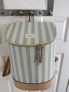 Poppy & Peonies Chill Out Leakproof Cooler Backpack Amalfi Stripe